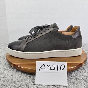 Magnanni Elonso Lo II Gray Leather Casual Lace Up Daily Sneaker Mens 9.5 M